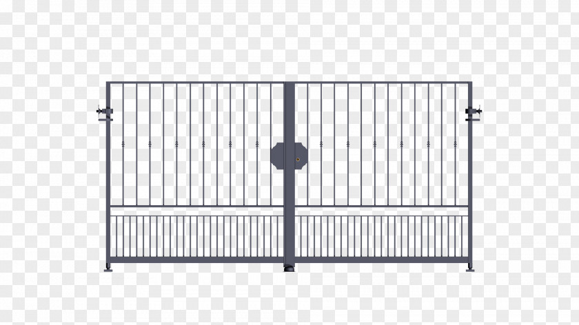 Wrought Iron Gate Fence Lock PNG