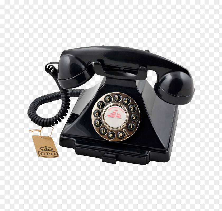 Rotary Dial Push-button Telephone GPO Telephones Retro 746 PNG