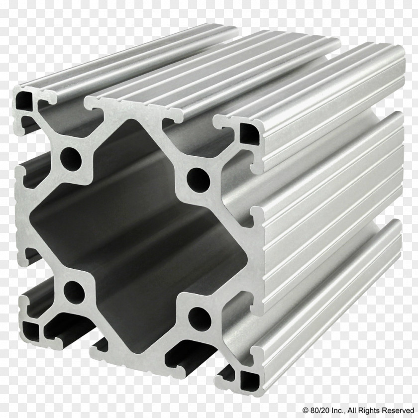 80/20 T-slot Nut Extrusion Sales Framing PNG