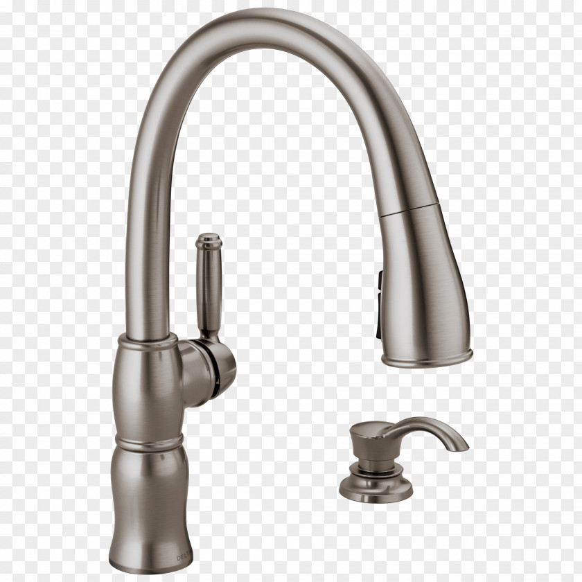 Faucet Tap Lowe's Stainless Steel Kitchen Moen PNG