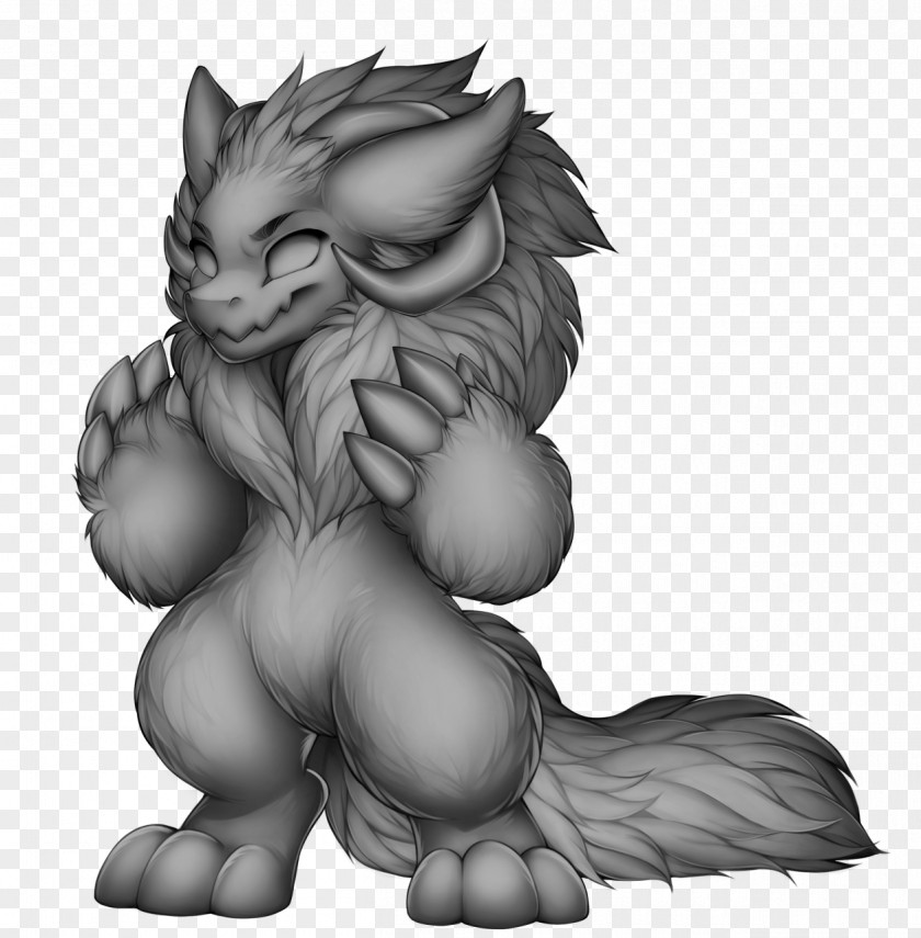 Free Furry Base Whiskers Ausmalbild Grayscale Cat Image PNG