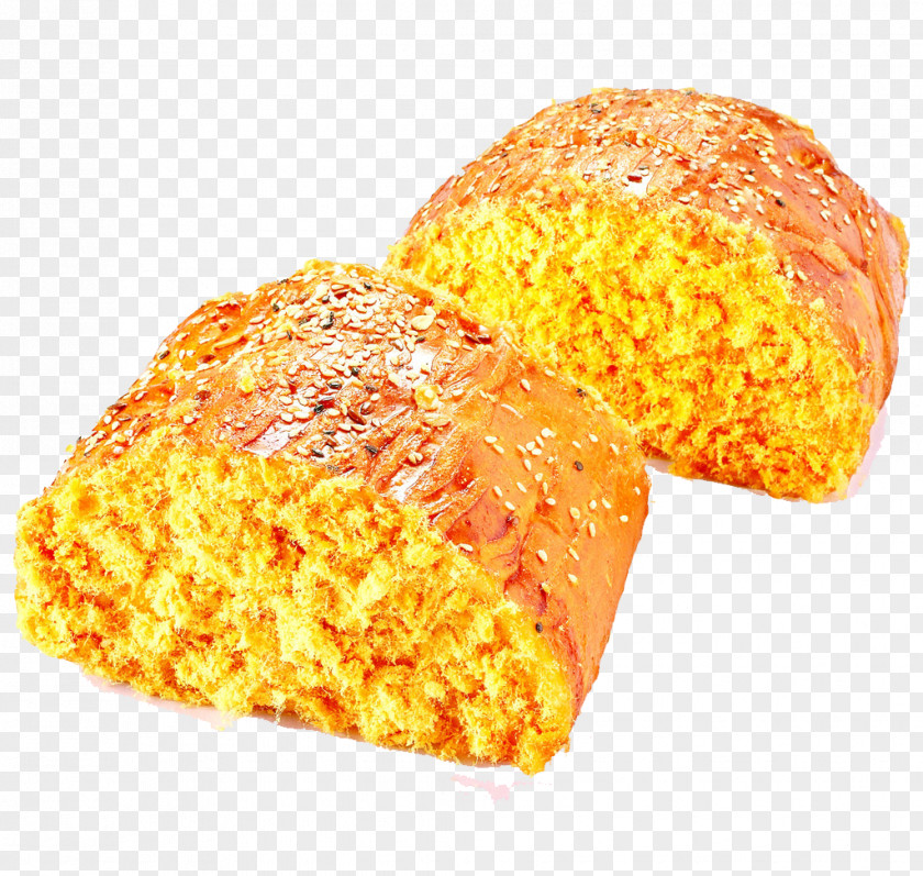 Golden Cake Bread Download PNG