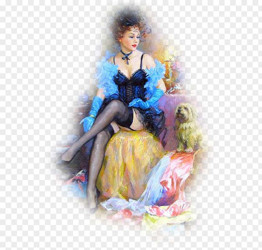 Painting Oil Fine Art Woman PNG