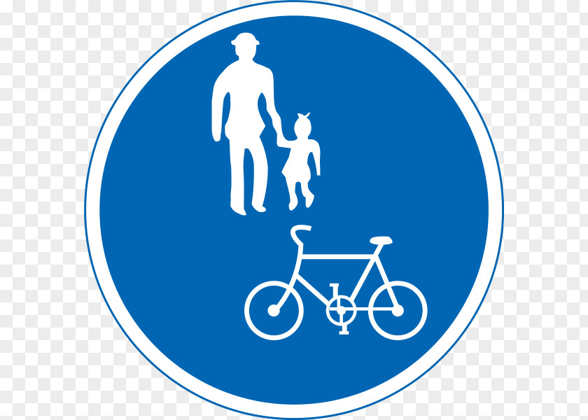 Road Traffic Sign Bicycle Mandatory PNG