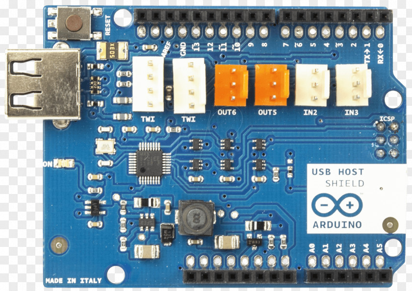 USB Arduino On-The-Go Electronics Host PNG