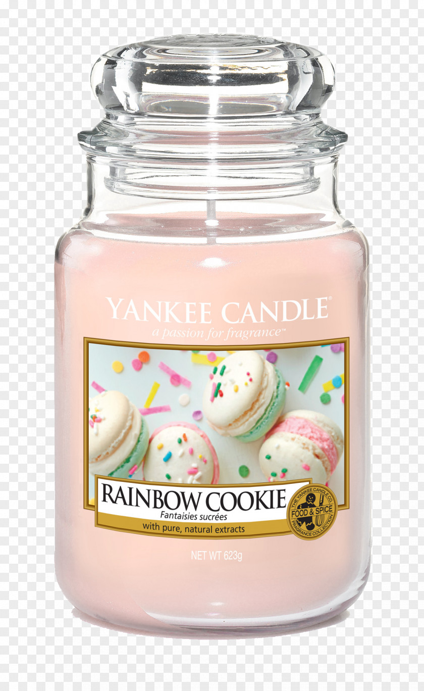 Candle White Chocolate Rainbow Cookie Yankee PNG