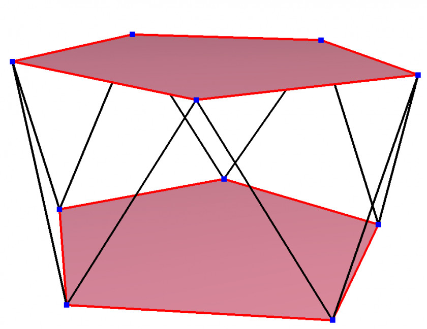 Angle Skew Polygon Decagon Pentagonal Antiprism PNG