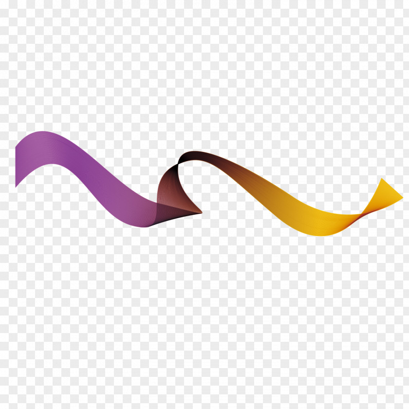 Bending Webbing Euclidean Vector Yellow Purple Color PNG