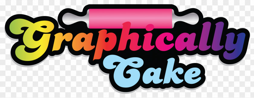 Cake Logo Brand Pink M Font PNG