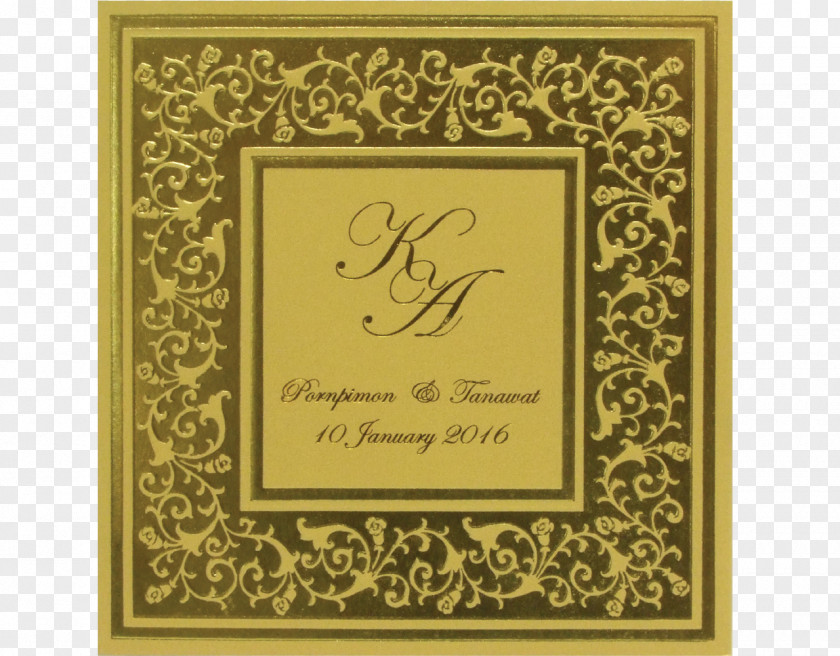 Grace Wedding Invitation Calligraphy Envelope 3-fold PNG
