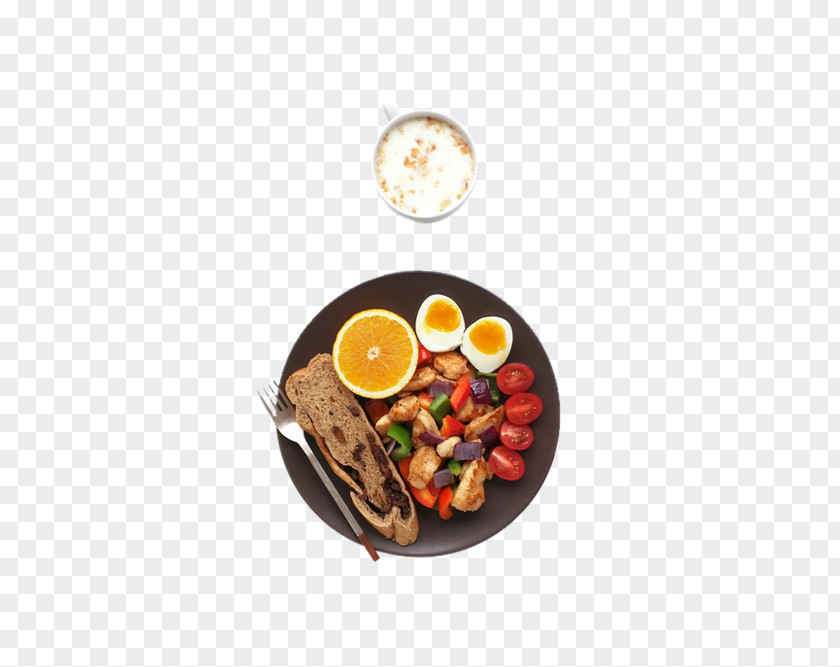 Hearty Breakfast Vegetarian Cuisine Ham Dish Bread PNG