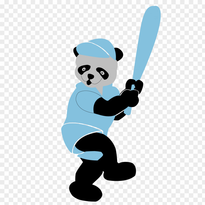 Playing Baseball Panda Sport Motion PNG