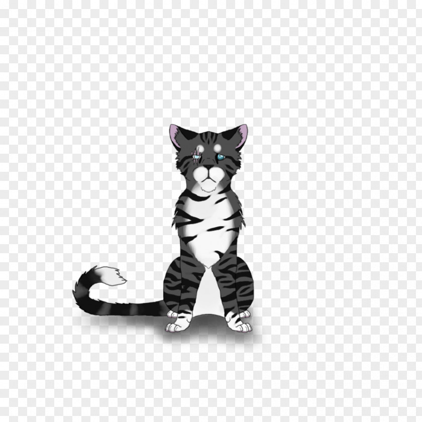 Cat Figurine Tail Black M PNG