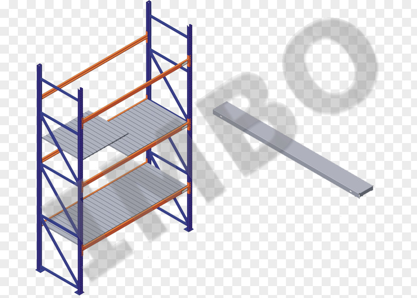 Pallet Racking Stillage Cargo Furniture PNG