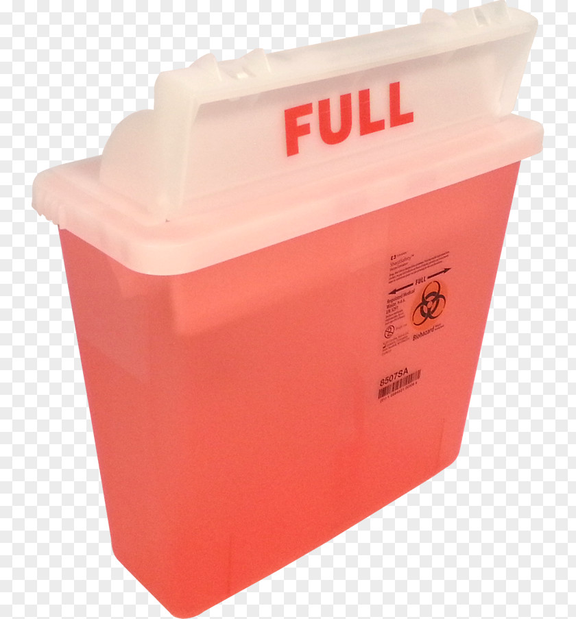 Box Sharps Waste Plastic Container Medical PNG