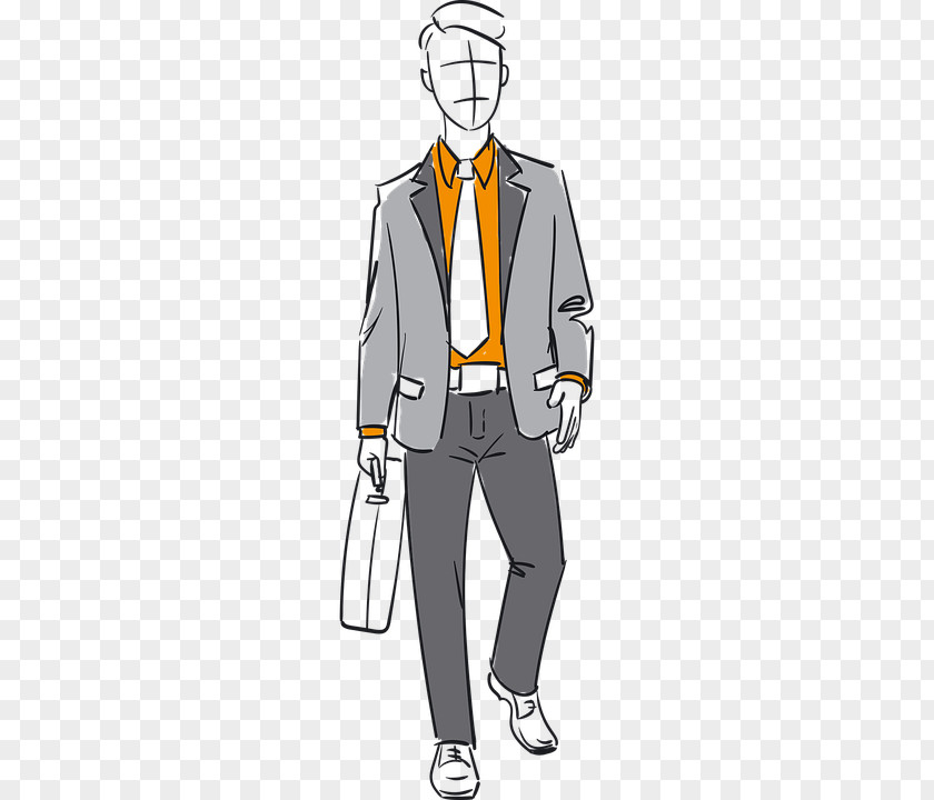 Hand-painted Businessman Drawing Pixabay Business PNG