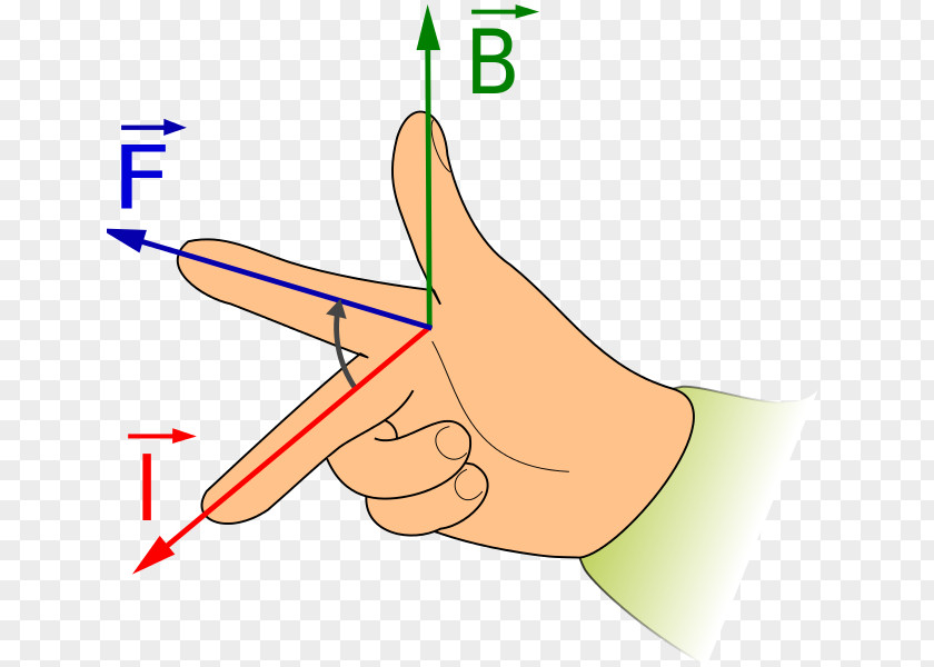Hand Right-hand Rule Fleming's Left-hand For Motors Magnetic Field Electromagnetic Induction PNG