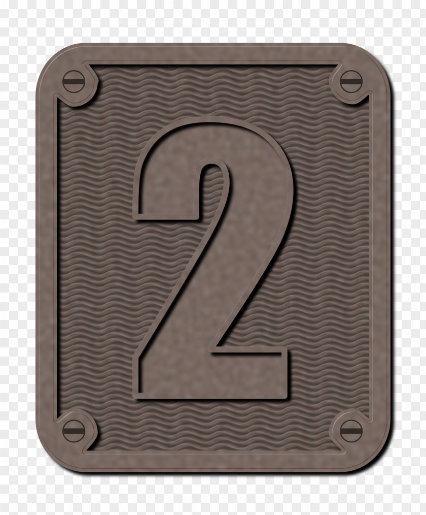 Metallic Number Clip Art PNG