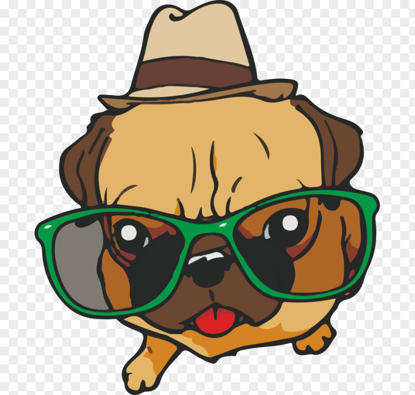 Puppy Pug Dog Breed T-shirt Clip Art PNG