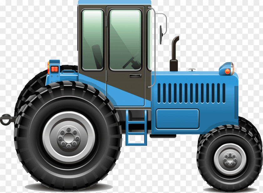 Cartoon Tractors Tractor Excavator Vector Graphics Image PNG
