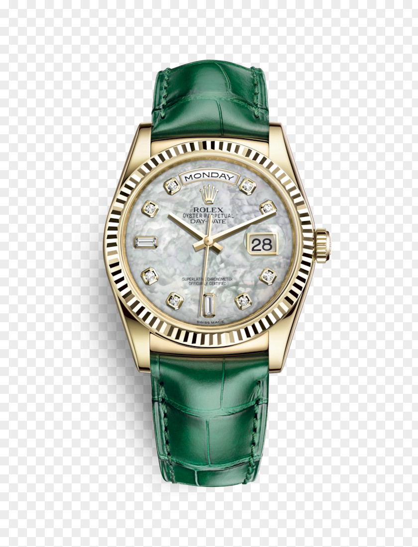 Rolex Datejust Day-Date Watch Colored Gold PNG