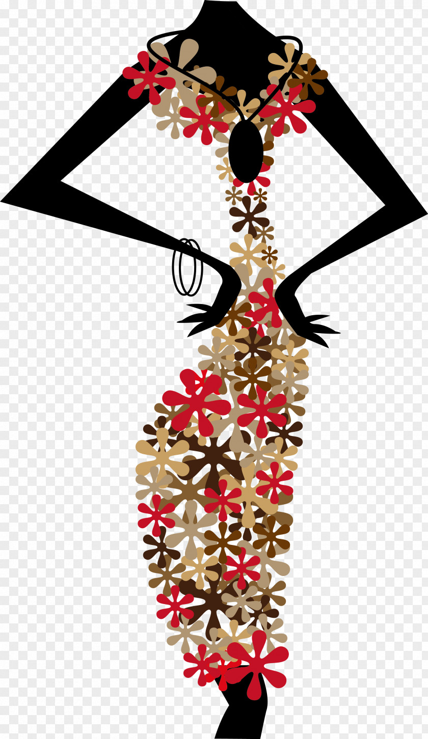 Abstract Flowers Women Model Silhouette Child Royalty-free PNG