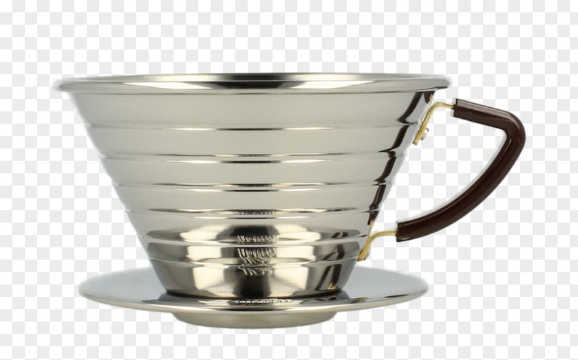Coffee Cup Funnel Stainless Steel PNG