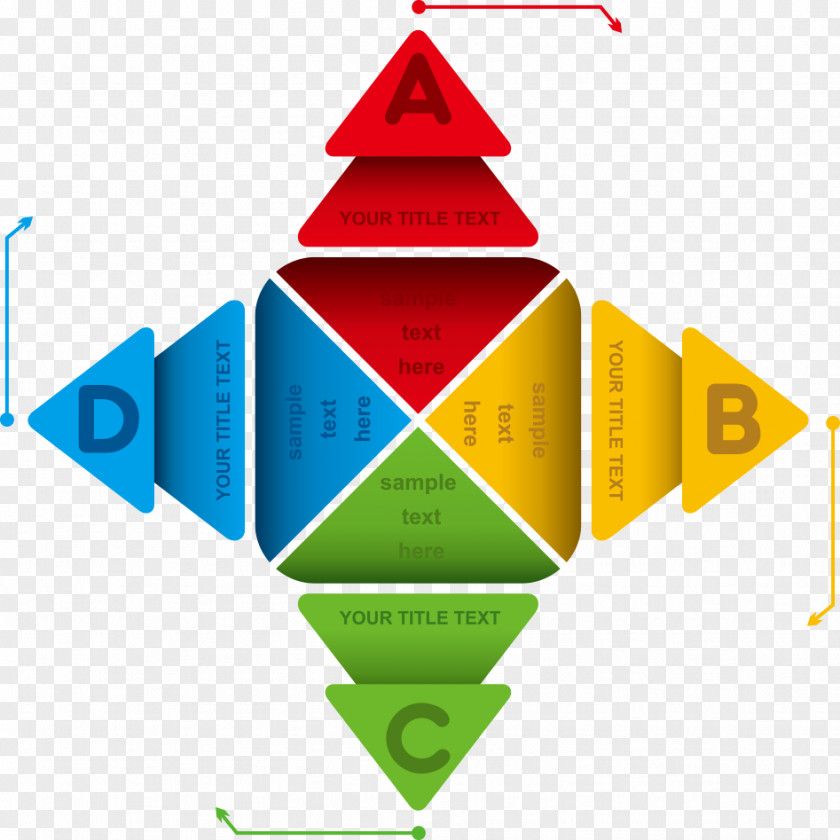 Creative Color Triangle Vector Information Graphic Design Infographic PNG