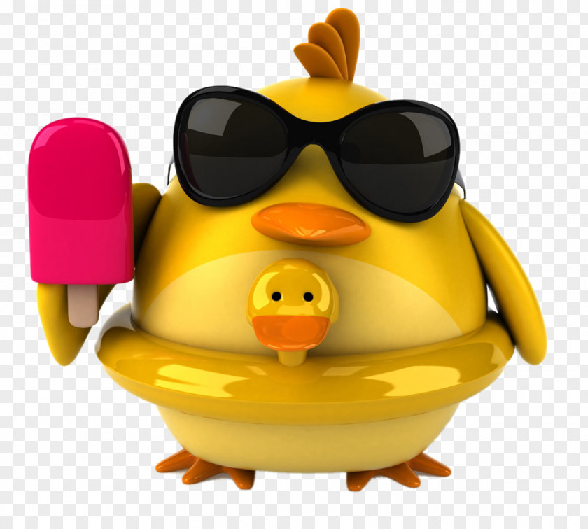 Take Ice Cream 3D Chick Stock Photography Illustration Clip Art PNG