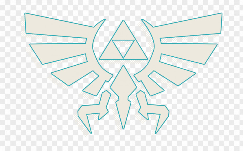 Blackandwhite Symbol Zelda Icon PNG
