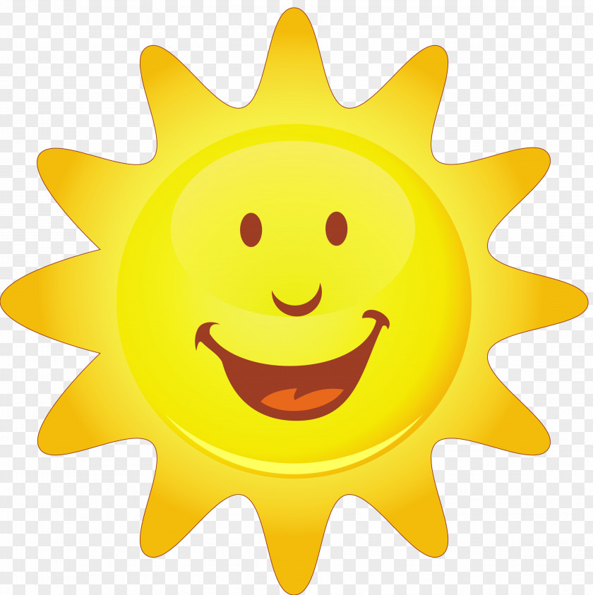 Cartoon Sun Smiley Vector Graphics Clip Art Smile Illustration PNG