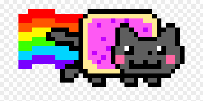 Cat Nyan Pixel Art YouTube Clip PNG