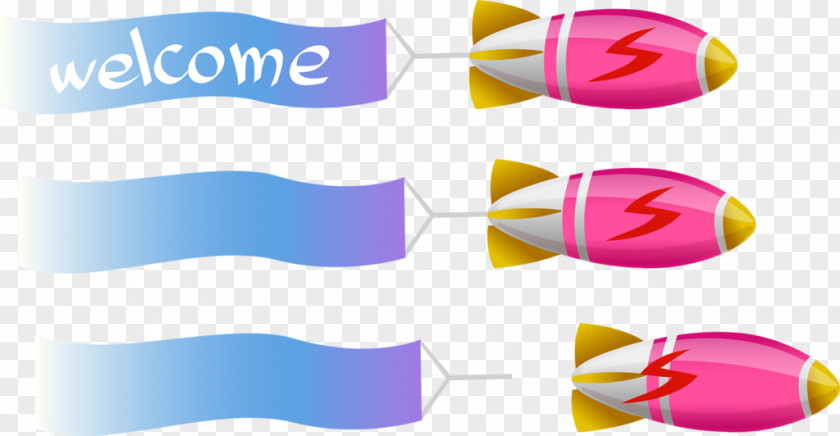 Creative Welcome Banner Clip Art PNG