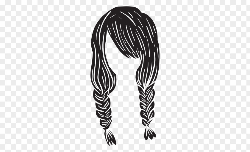 Hairs Icon Braid Vector Graphics Drawing Vexel PNG