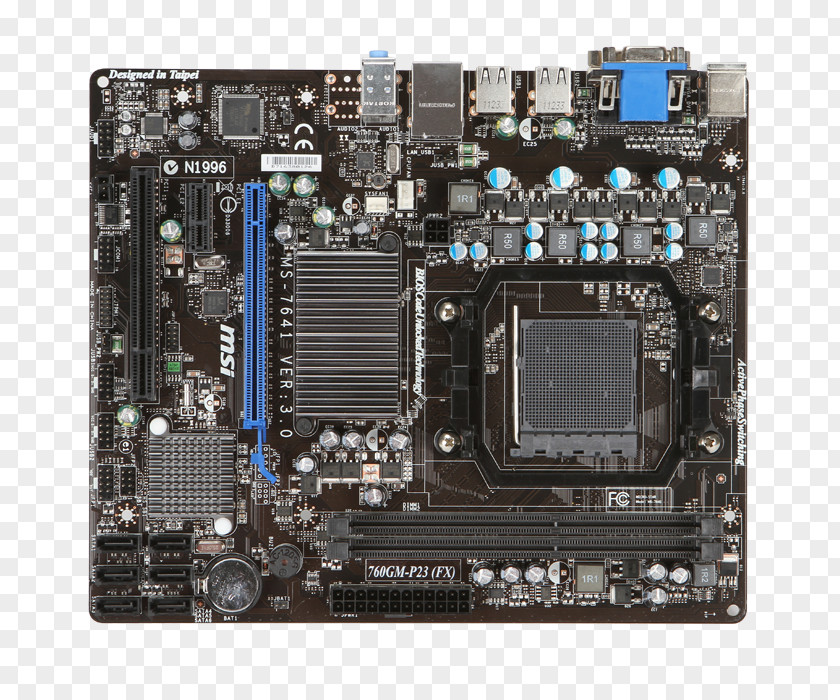 Microstar International Co Ltd MSI 760GM-P23 (FX) Socket AM3+ AMD FX Motherboard Micro-Star PNG