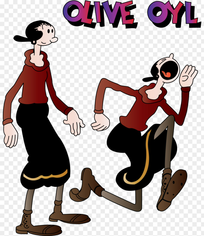 Popeye Olive Oyl Bluto Cartoon PNG