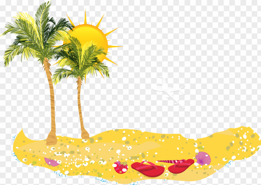 Vector Vacation Island Illustration PNG