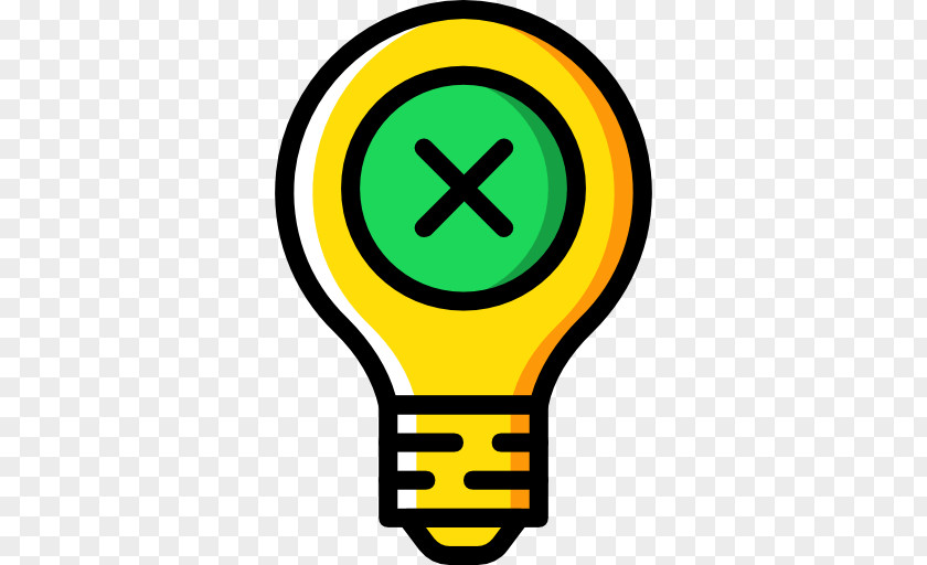 Yellow Light Bulb Clip Art Illustration PNG