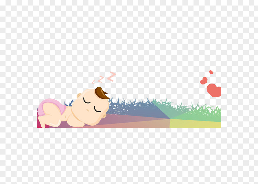 Asleep Baby Infant Illustration PNG