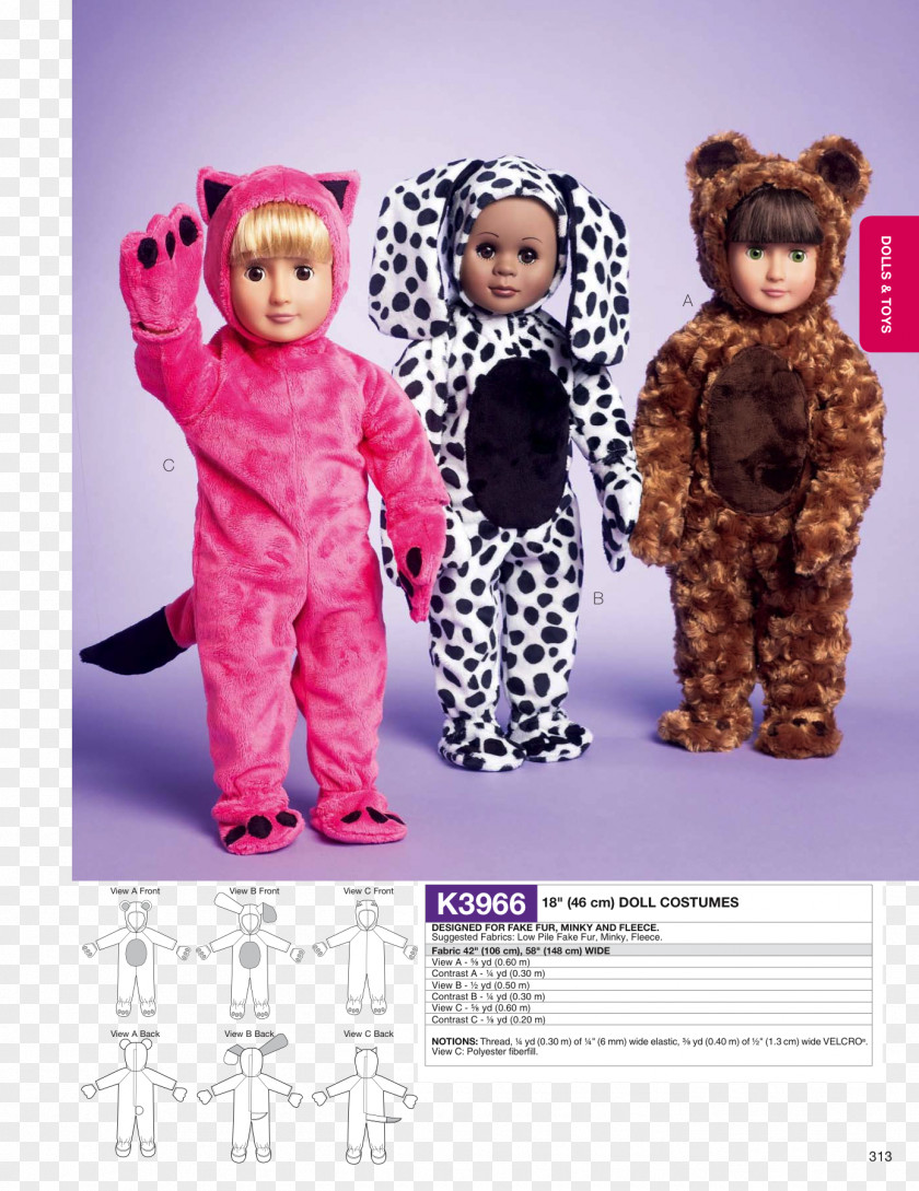 Doll Stuffed Animals & Cuddly Toys Sewing Clothing Pattern PNG