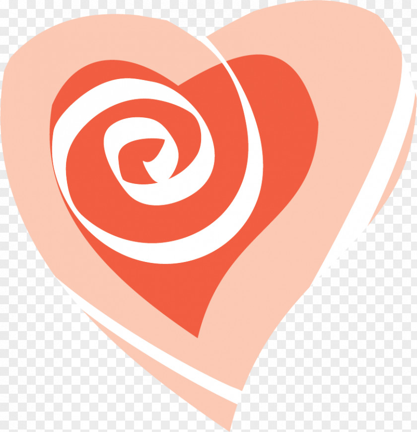 Heart Line Logo Spiral Font PNG