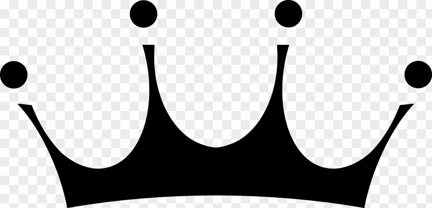 Black Crown Line Smiley Point Clip Art PNG