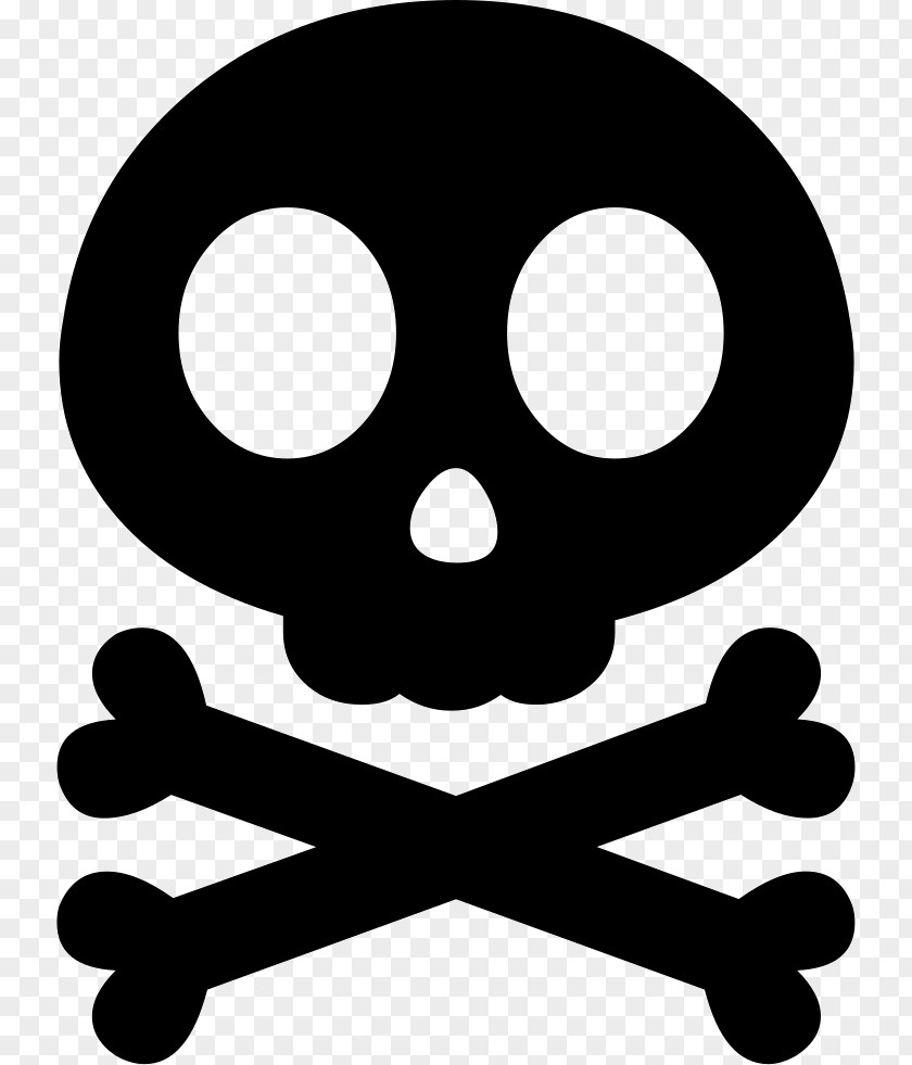 Skull And Crossbones Bones Stencil Human Symbolism PNG