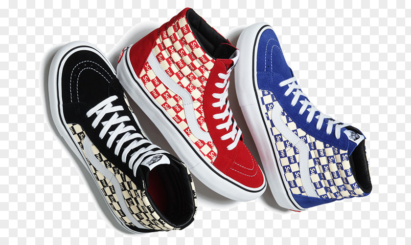 Supreme Vans Checkerboard Sneakers PNG