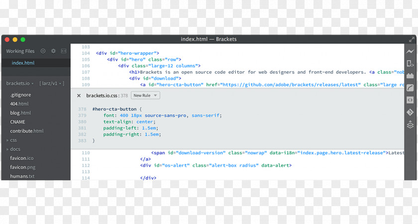 World Wide Web Computer Program Source Code Editor Brackets Text PNG