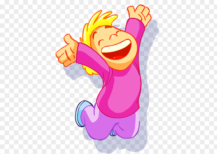 Boy Jump Cartoon PNG