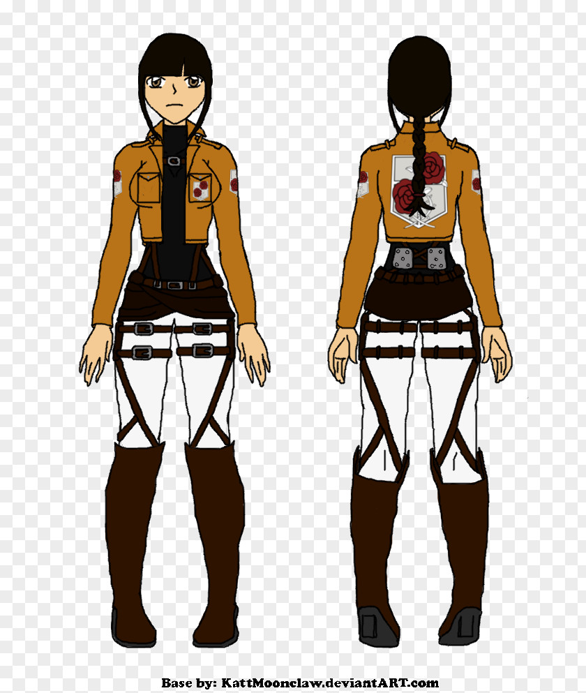 Eren Jaeger Mikasa Ackerman Attack On Titan A.O.T.: Wings Of Freedom Costume Reference PNG