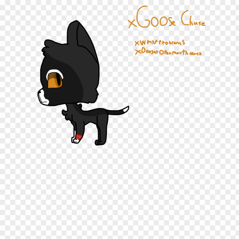 Goose Black Cat Kitten Whiskers Mammal PNG