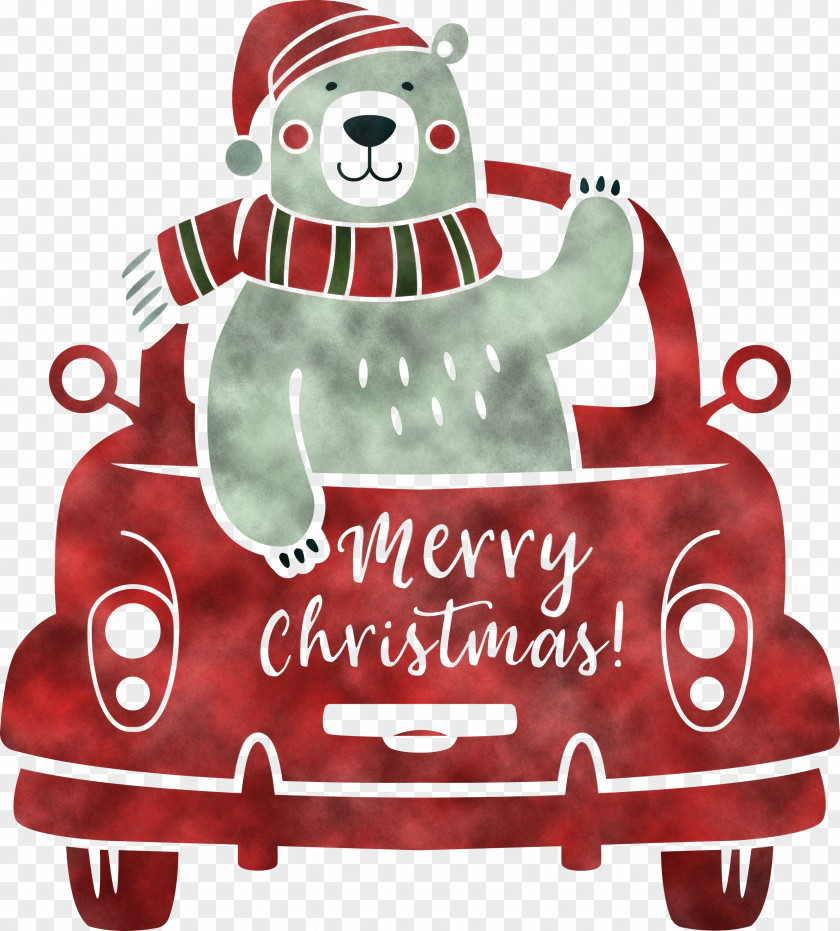 Merry Christmas Car PNG