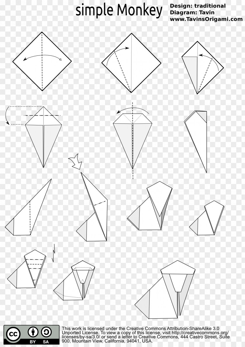 Origami Drawing Paper Triangle Pattern PNG